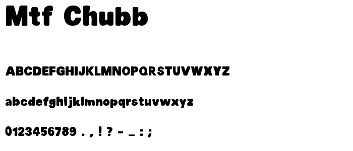 MTF Chubb font